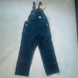 NTW Men’s Carhartt Black Duck Bib Overalls Relaxed Fit SZ 34 X 30